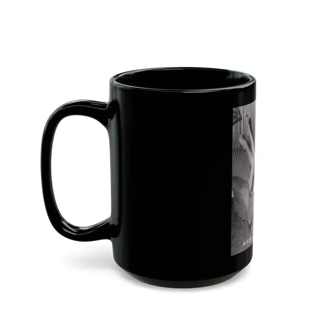 Bettie Page #988 (Vintage Female Icon) Black Coffee Mug - Go Mug Yourself