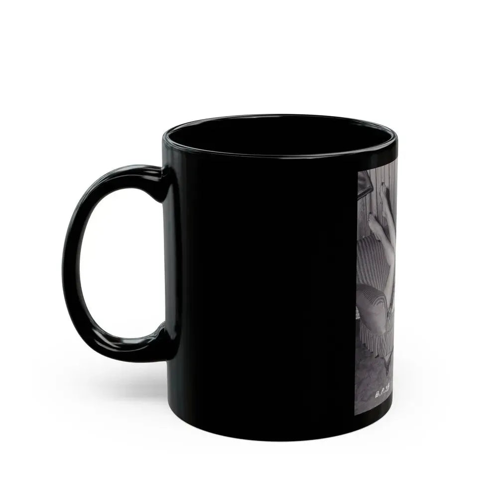 Bettie Page #988 (Vintage Female Icon) Black Coffee Mug - Go Mug Yourself