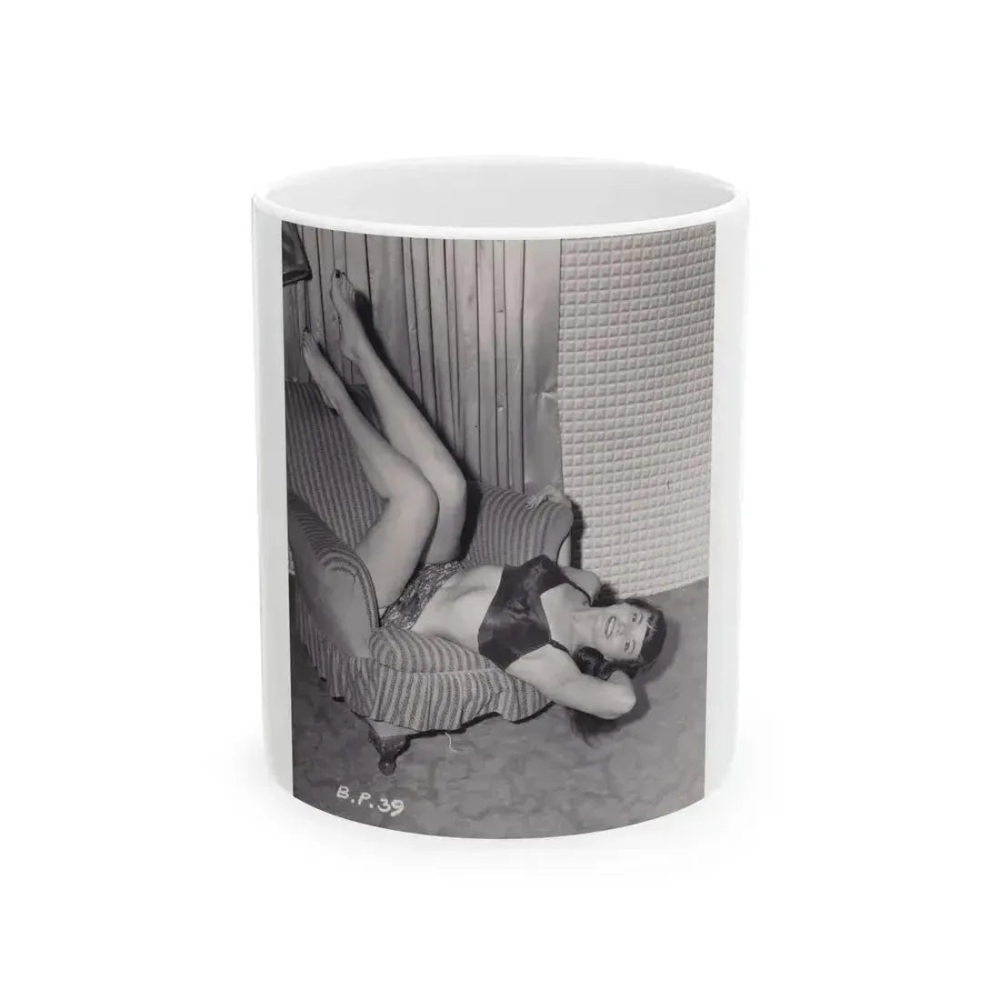 Bettie Page #988 (Vintage Female Icon) White Coffee Mug 11oz - Go Mug Yourself
