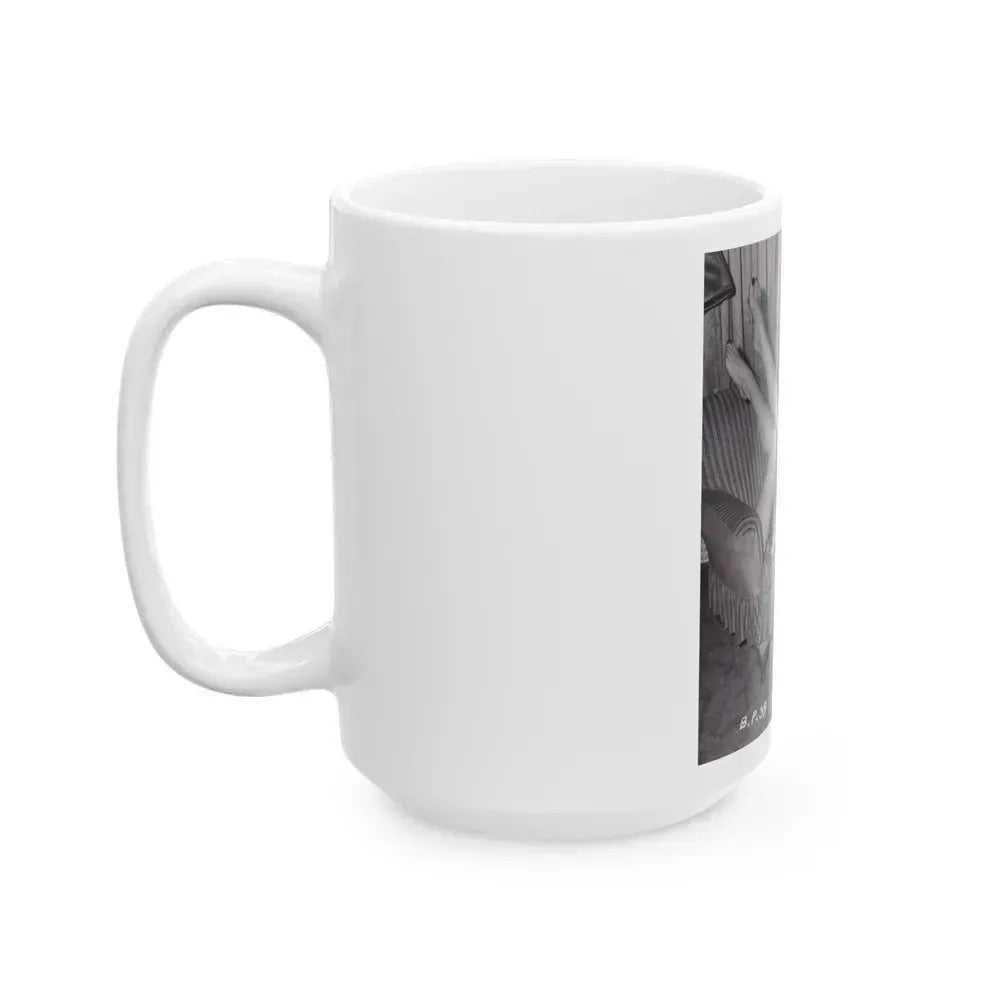 Bettie Page #988 (Vintage Female Icon) White Coffee Mug - Go Mug Yourself