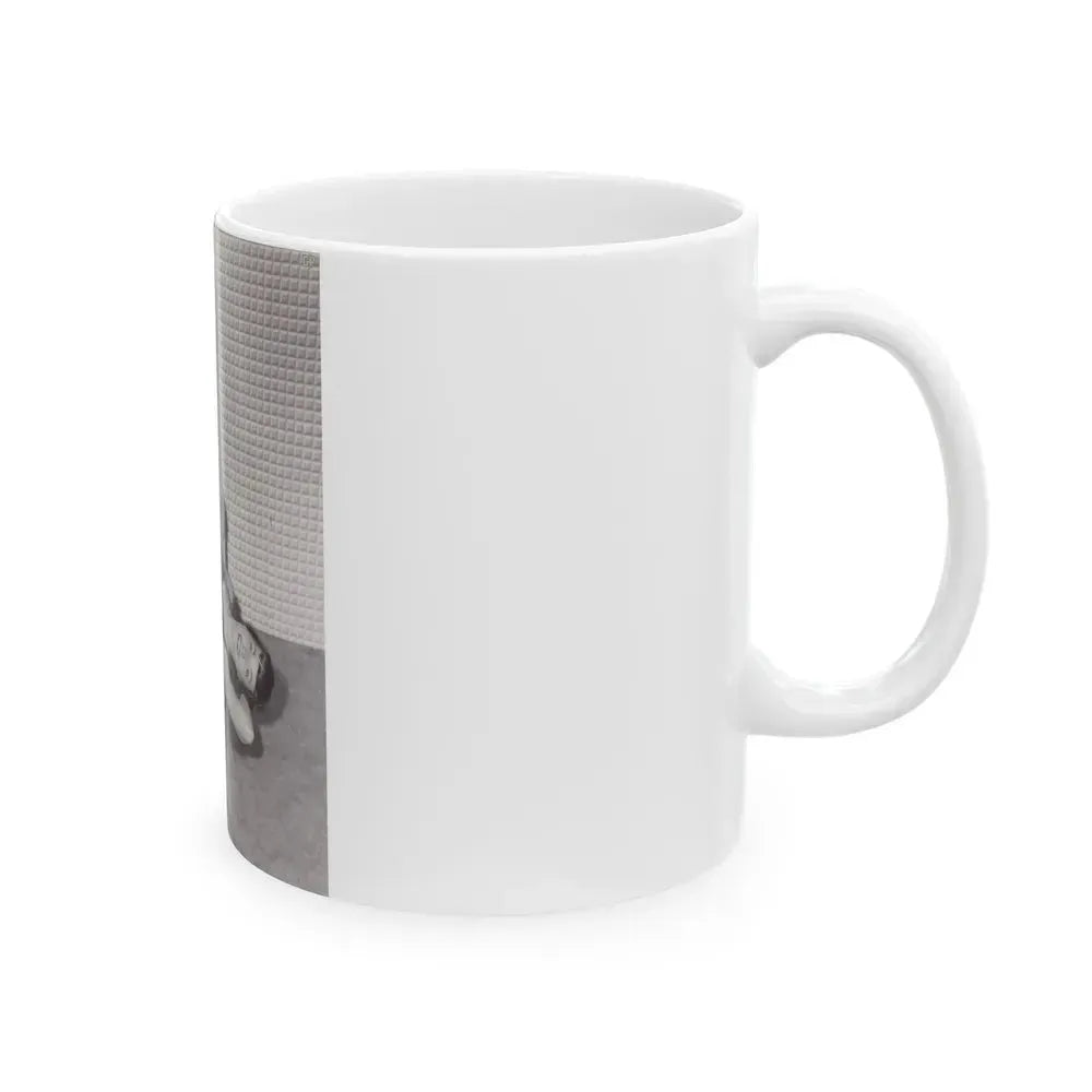 Bettie Page #988 (Vintage Female Icon) White Coffee Mug - Go Mug Yourself