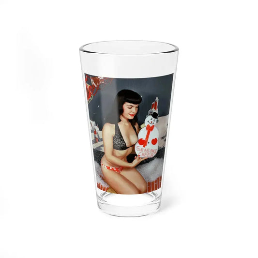 Bettie Page #99 (Vintage Female Icon) Pint Glass 16oz 16oz - Go Mug Yourself