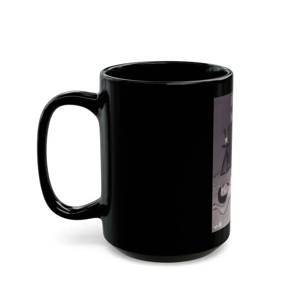 Bettie Page #990 (Vintage Female Icon) Black Coffee Mug - Go Mug Yourself