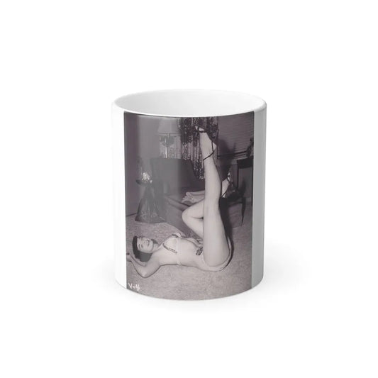 Bettie Page #990 (Vintage Female Icon) Color Changing Mug 11oz 11oz - Go Mug Yourself