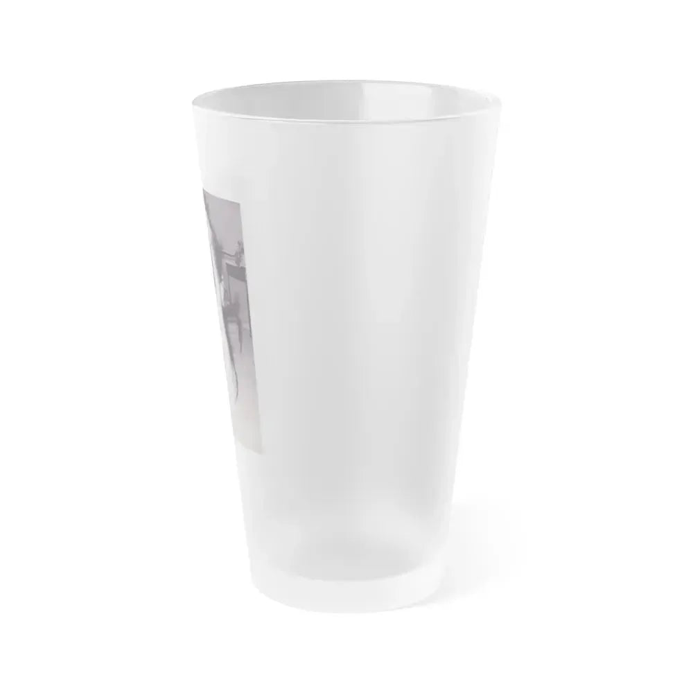Bettie Page #990 (Vintage Female Icon) Frosted Pint Glass 16oz - Go Mug Yourself