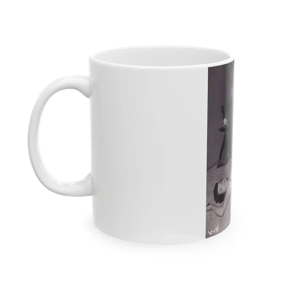 Bettie Page #990 (Vintage Female Icon) White Coffee Mug - Go Mug Yourself