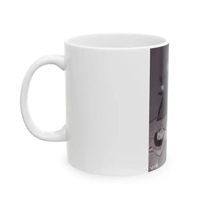 Bettie Page #990 (Vintage Female Icon) White Coffee Mug - Go Mug Yourself