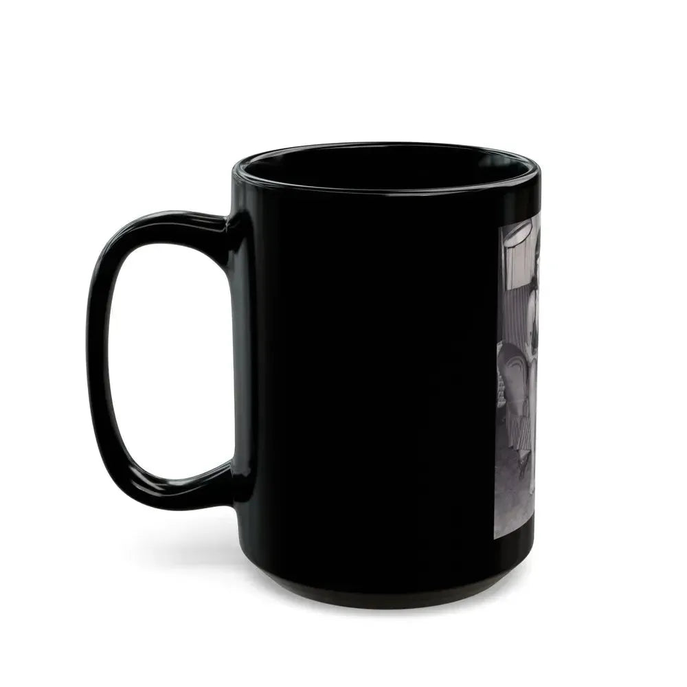 Bettie Page #991 (Vintage Female Icon) Black Coffee Mug - Go Mug Yourself