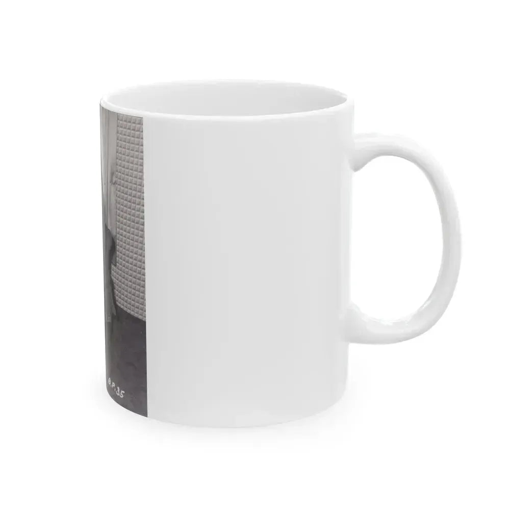 Bettie Page #991 (Vintage Female Icon) White Coffee Mug - Go Mug Yourself
