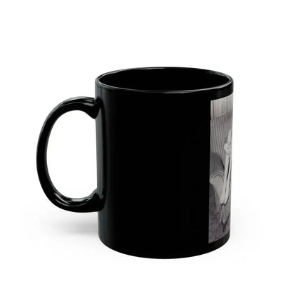 Bettie Page #992 (Vintage Female Icon) Black Coffee Mug - Go Mug Yourself