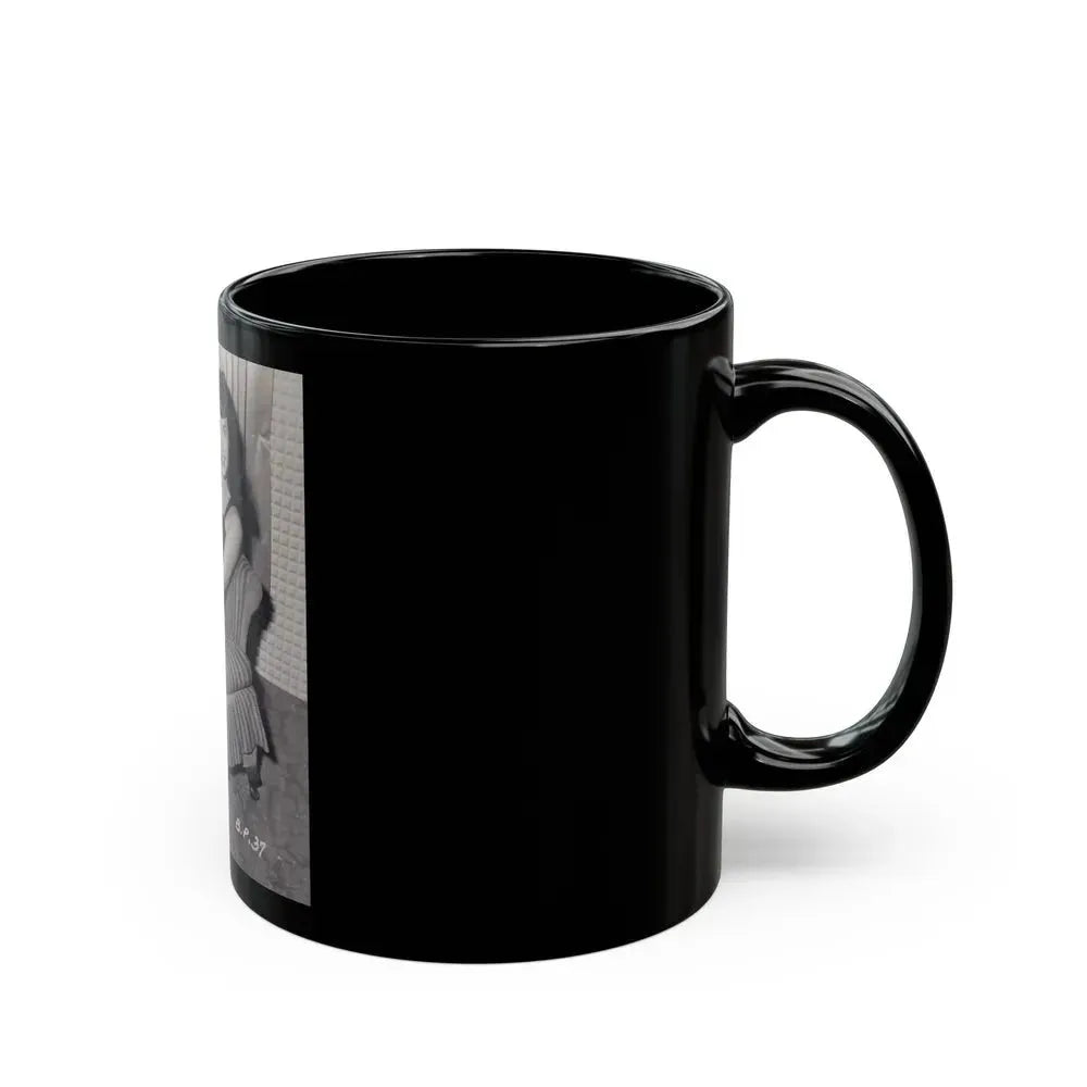Bettie Page #992 (Vintage Female Icon) Black Coffee Mug - Go Mug Yourself
