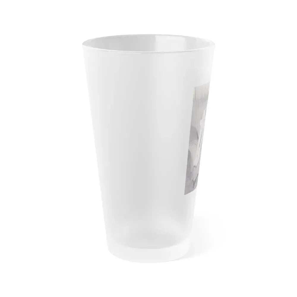 Bettie Page #992 (Vintage Female Icon) Frosted Pint Glass 16oz - Go Mug Yourself
