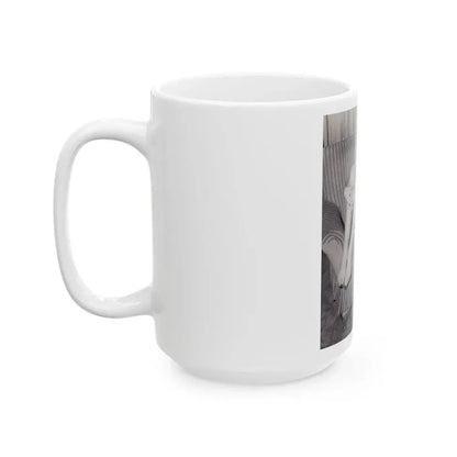 Bettie Page #992 (Vintage Female Icon) White Coffee Mug - Go Mug Yourself