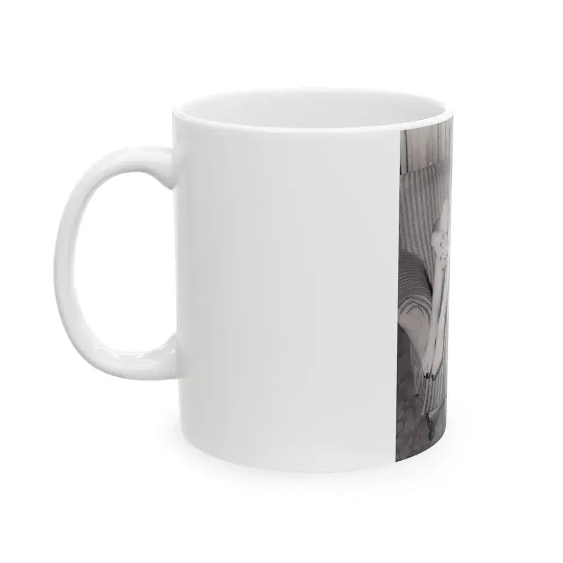 Bettie Page #992 (Vintage Female Icon) White Coffee Mug - Go Mug Yourself