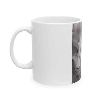 Bettie Page #992 (Vintage Female Icon) White Coffee Mug - Go Mug Yourself