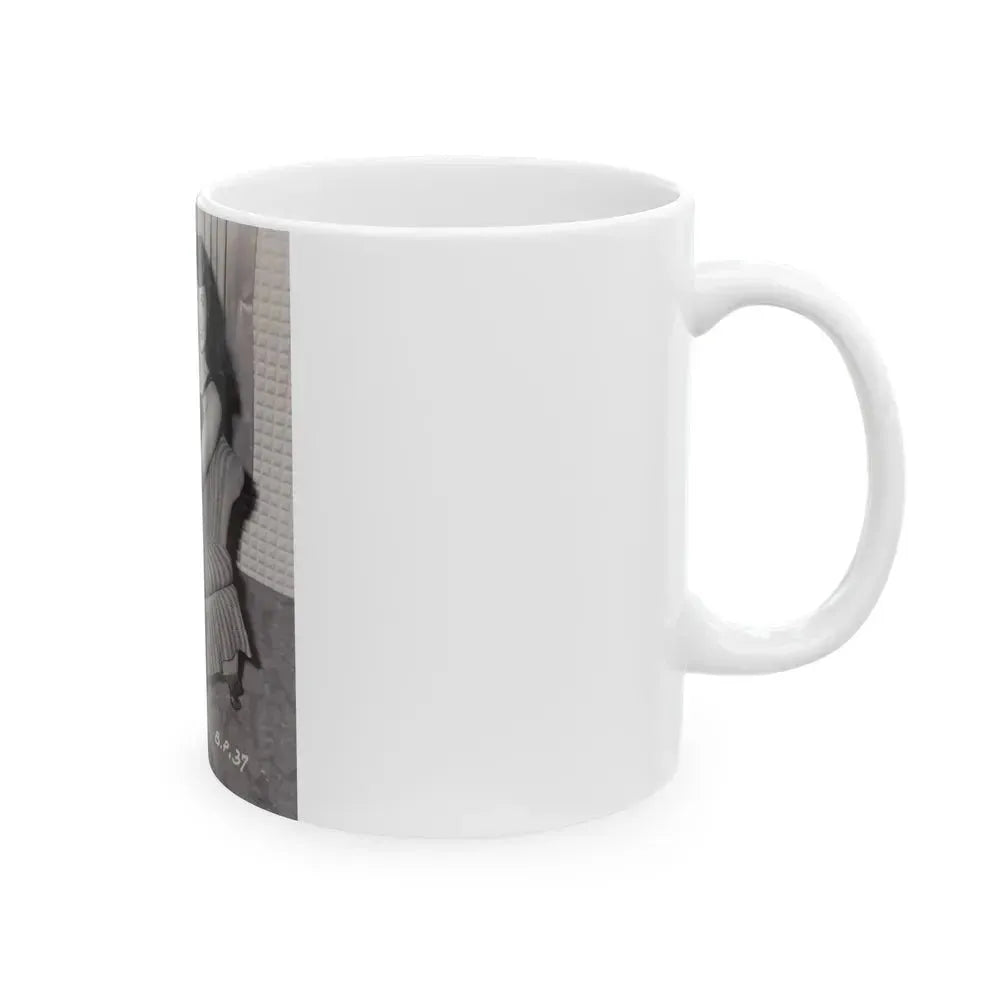 Bettie Page #992 (Vintage Female Icon) White Coffee Mug - Go Mug Yourself