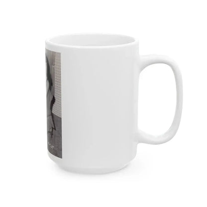 Bettie Page #992 (Vintage Female Icon) White Coffee Mug - Go Mug Yourself