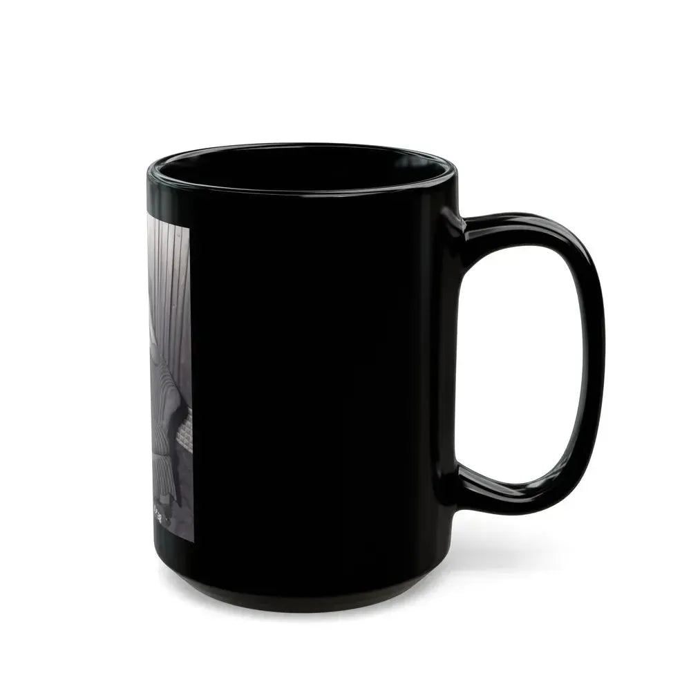 Bettie Page #993 (Vintage Female Icon) Black Coffee Mug - Go Mug Yourself