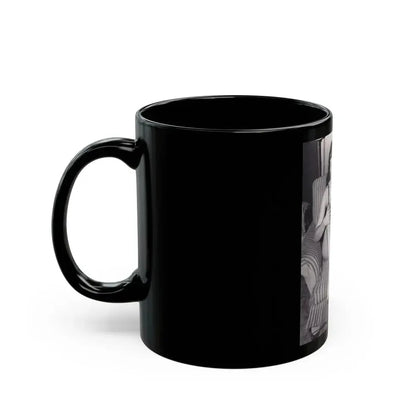 Bettie Page #993 (Vintage Female Icon) Black Coffee Mug - Go Mug Yourself