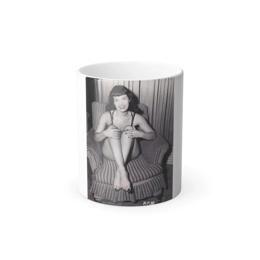 Bettie Page #993 (Vintage Female Icon) Color Changing Mug 11oz 11oz - Go Mug Yourself