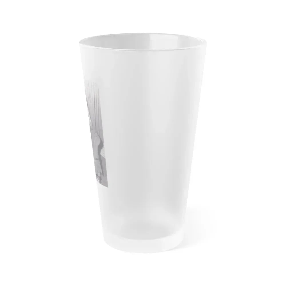 Bettie Page #993 (Vintage Female Icon) Frosted Pint Glass 16oz - Go Mug Yourself