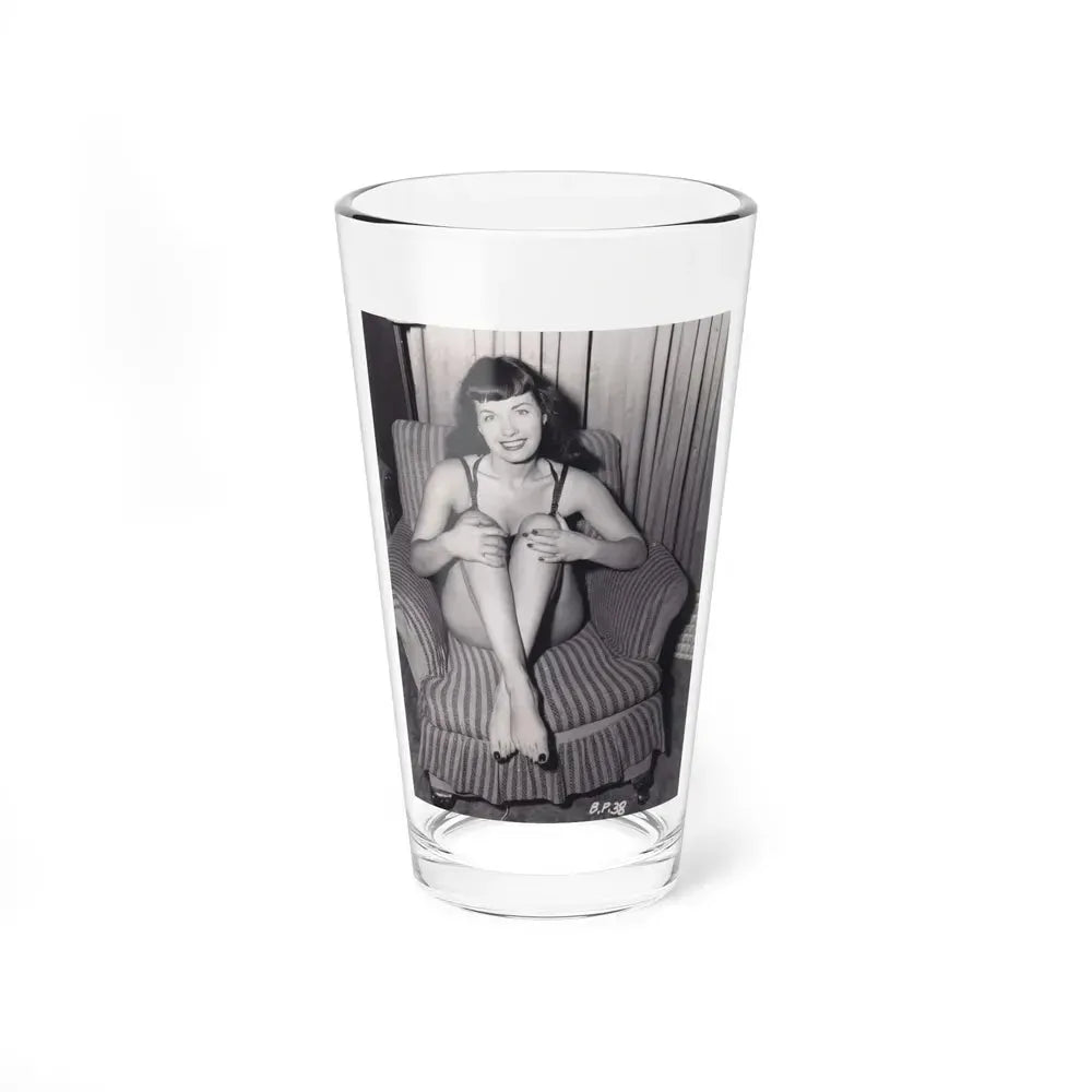 Bettie Page #993 (Vintage Female Icon) Pint Glass 16oz 16oz - Go Mug Yourself