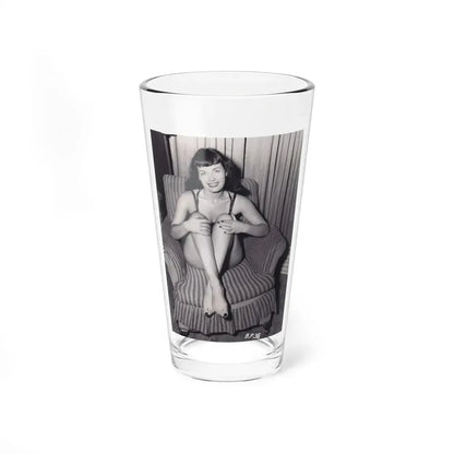 Bettie Page #993 (Vintage Female Icon) Pint Glass 16oz 16oz - Go Mug Yourself