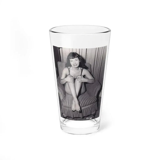 Bettie Page #993 (Vintage Female Icon) Pint Glass 16oz 16oz - Go Mug Yourself