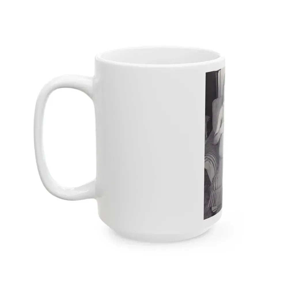 Bettie Page #993 (Vintage Female Icon) White Coffee Mug - Go Mug Yourself