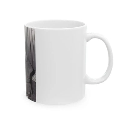 Bettie Page #993 (Vintage Female Icon) White Coffee Mug - Go Mug Yourself