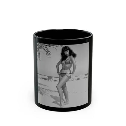 Bettie Page #998 (Vintage Female Icon) Black Coffee Mug 11oz - Go Mug Yourself