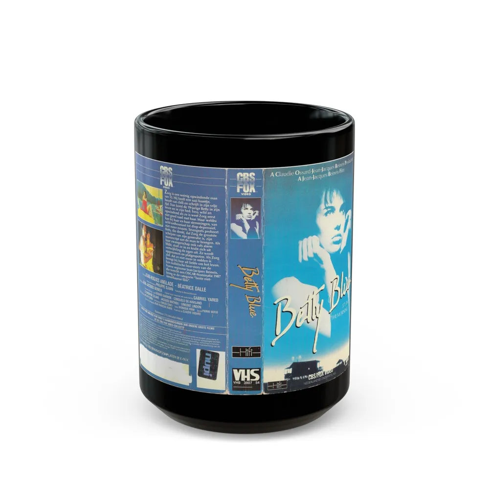 BETTY BLUE (VHS COVER) - Black Coffee Mug-15oz-Go Mug Yourself