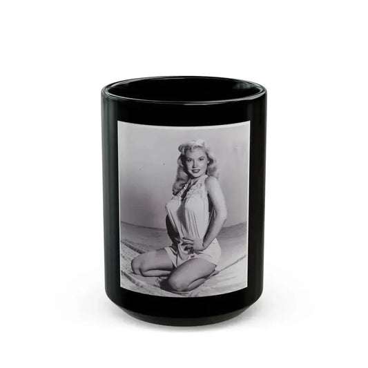 Betty Brosmer #02 (Vintage Female Icon) Black Coffee Mug 15oz - Go Mug Yourself