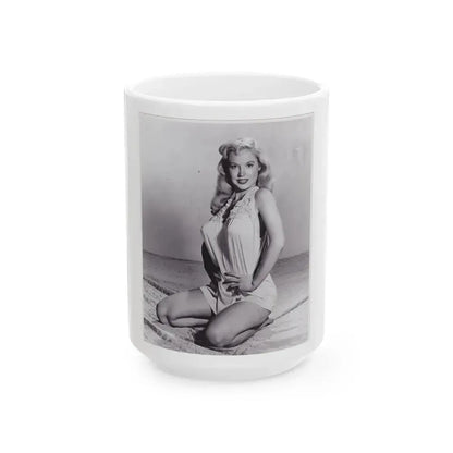 Betty Brosmer #02 (Vintage Female Icon) White Coffee Mug 15oz - Go Mug Yourself