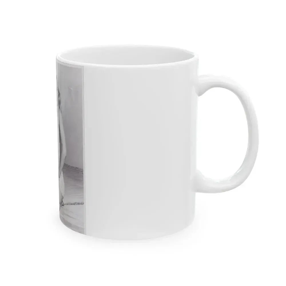 Betty Brosmer #02 (Vintage Female Icon) White Coffee Mug - Go Mug Yourself