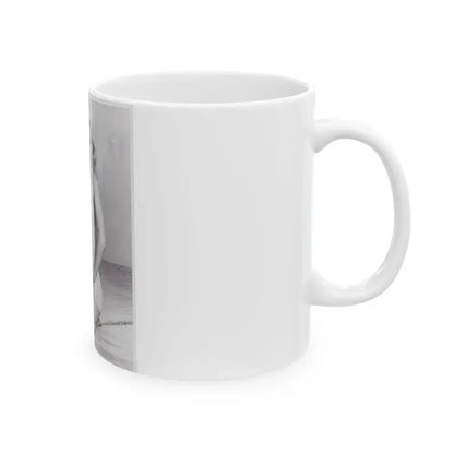 Betty Brosmer #02 (Vintage Female Icon) White Coffee Mug - Go Mug Yourself