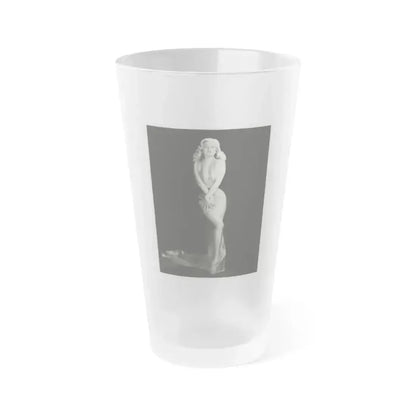 Betty Brosmer #05 (Vintage Female Icon) Frosted Pint Glass 16oz 16oz Frosted - Go Mug Yourself