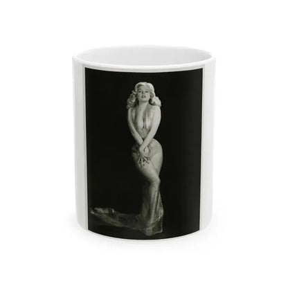 Betty Brosmer #05 (Vintage Female Icon) White Coffee Mug 11oz - Go Mug Yourself