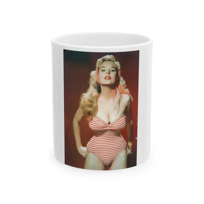Betty Brosmer #103 (Vintage Female Icon) White Coffee Mug 11oz - Go Mug Yourself