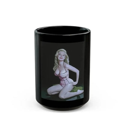 Betty Brosmer #122 (Vintage Female Icon) Black Coffee Mug 15oz - Go Mug Yourself