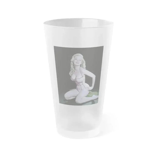 Betty Brosmer #122 (Vintage Female Icon) Frosted Pint Glass 16oz 16oz Frosted - Go Mug Yourself