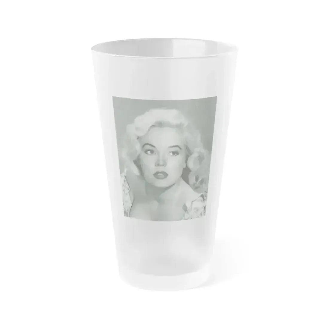 Betty Brosmer #125 (Vintage Female Icon) Frosted Pint Glass 16oz 16oz Frosted - Go Mug Yourself