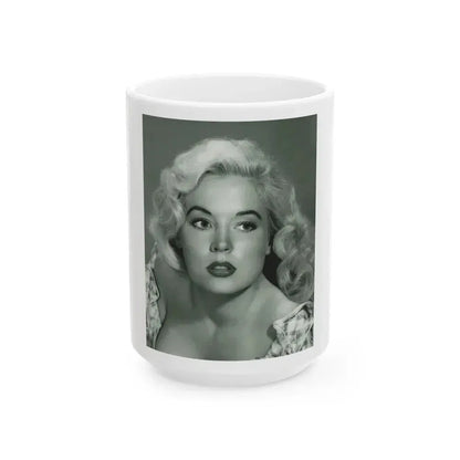 Betty Brosmer #125 (Vintage Female Icon) White Coffee Mug 15oz - Go Mug Yourself