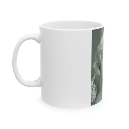 Betty Brosmer #125 (Vintage Female Icon) White Coffee Mug - Go Mug Yourself