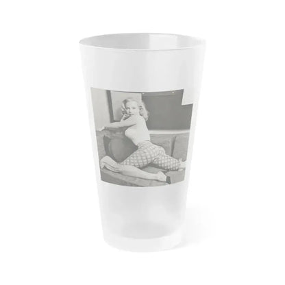 Betty Brosmer #145 (Vintage Female Icon) Frosted Pint Glass 16oz 16oz Frosted - Go Mug Yourself