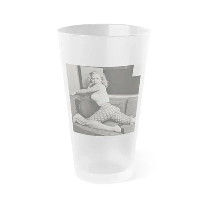 Betty Brosmer #145 (Vintage Female Icon) Frosted Pint Glass 16oz 16oz Frosted - Go Mug Yourself