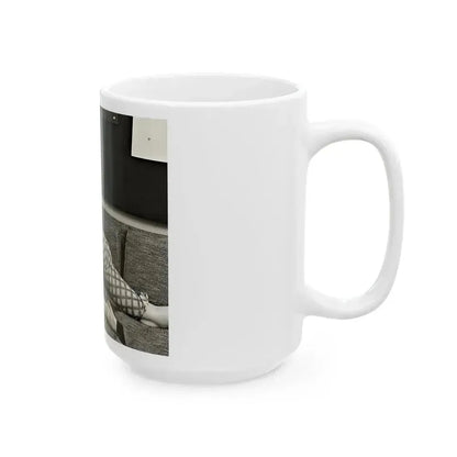 Betty Brosmer #145 (Vintage Female Icon) White Coffee Mug - Go Mug Yourself