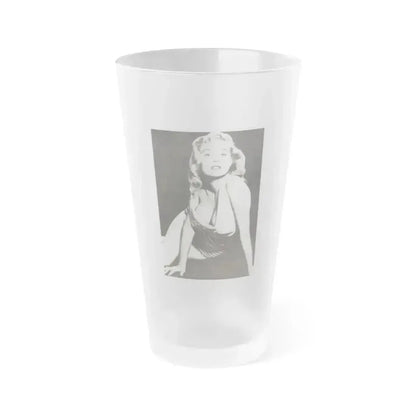 Betty Brosmer #155 (Vintage Female Icon) Frosted Pint Glass 16oz 16oz Frosted - Go Mug Yourself