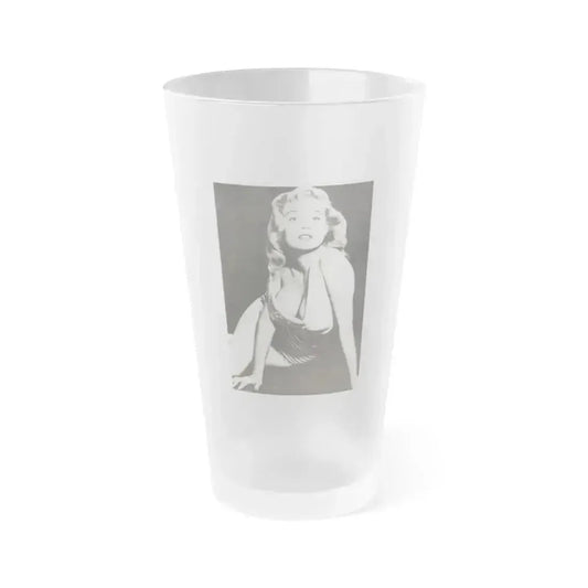 Betty Brosmer #155 (Vintage Female Icon) Frosted Pint Glass 16oz 16oz Frosted - Go Mug Yourself