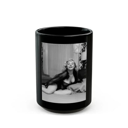 Betty Brosmer #161 (Vintage Female Icon) Black Coffee Mug 15oz - Go Mug Yourself